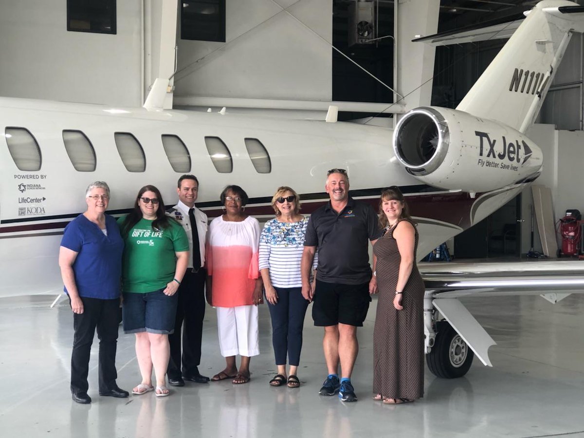 It was a beautiful day out at the airport for our donor family council to learn more about our aviation program, TxJet. Did you know that more organs are being transplanted because TxJet can now travel organs to recipients waiting faster and safer? #ThinkBig