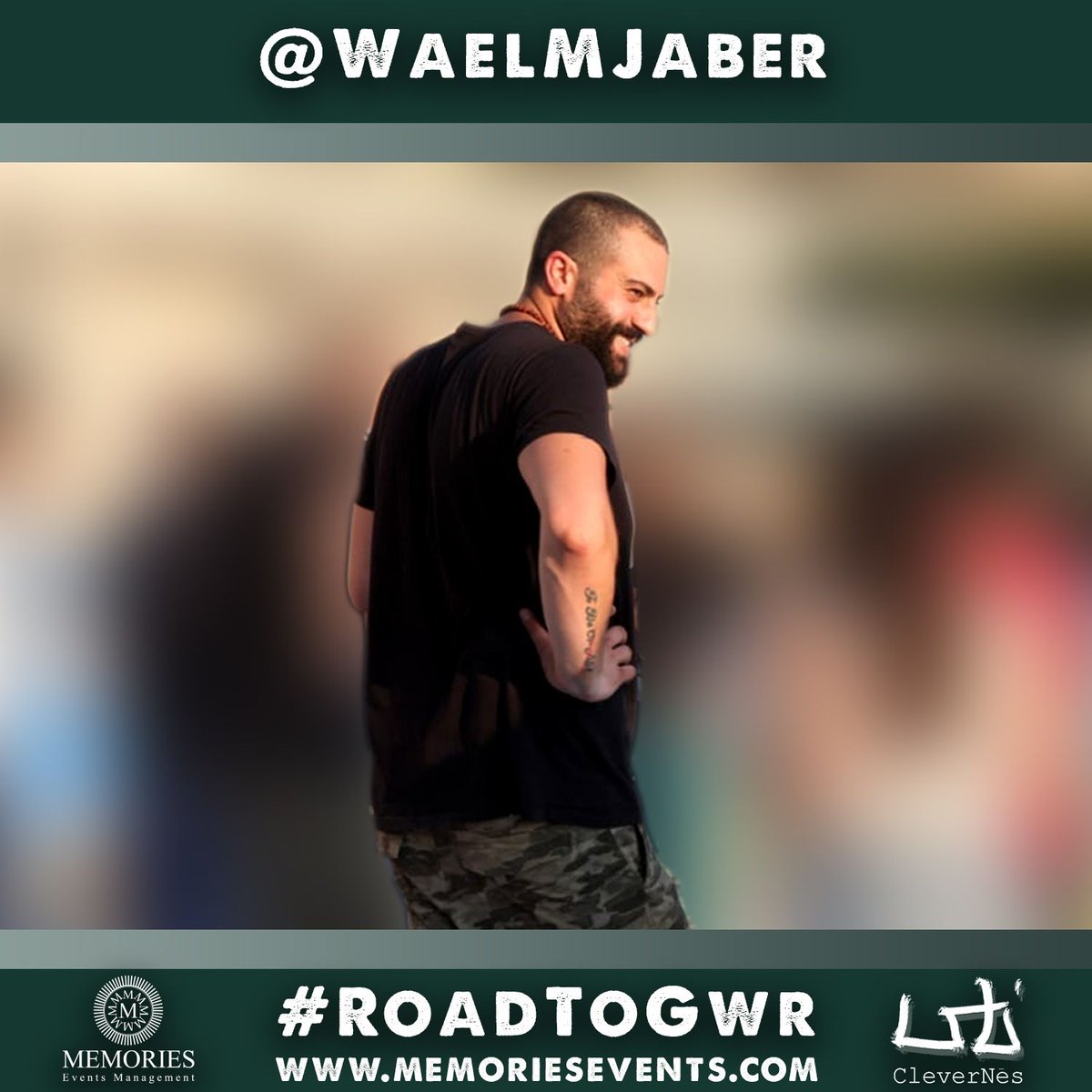 Clever_Nes's tweet photo. Join us #today &amp; #tomorrow @waterfrontcitylb for a chance to meet @waelmjaber, the guy that started #clevernes 

#roadtogwr #clevernes #memoriesevents #mtvlebanon #waterfrontcitydbayeh #founder #creator https://t.co/S7uF1OcnS1