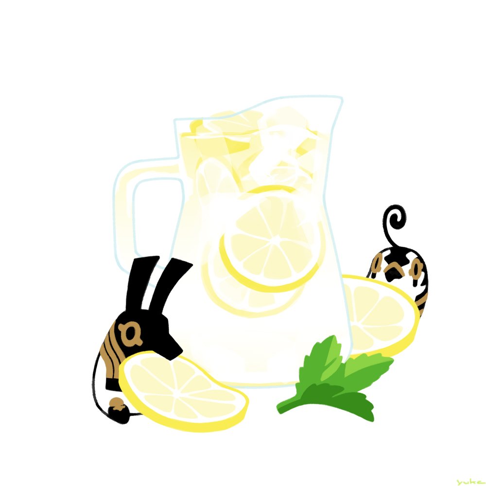 「レモン水 ミントはお好みでw
#とーとつにエジプト神 」|とーとつにエジプト神のイラスト