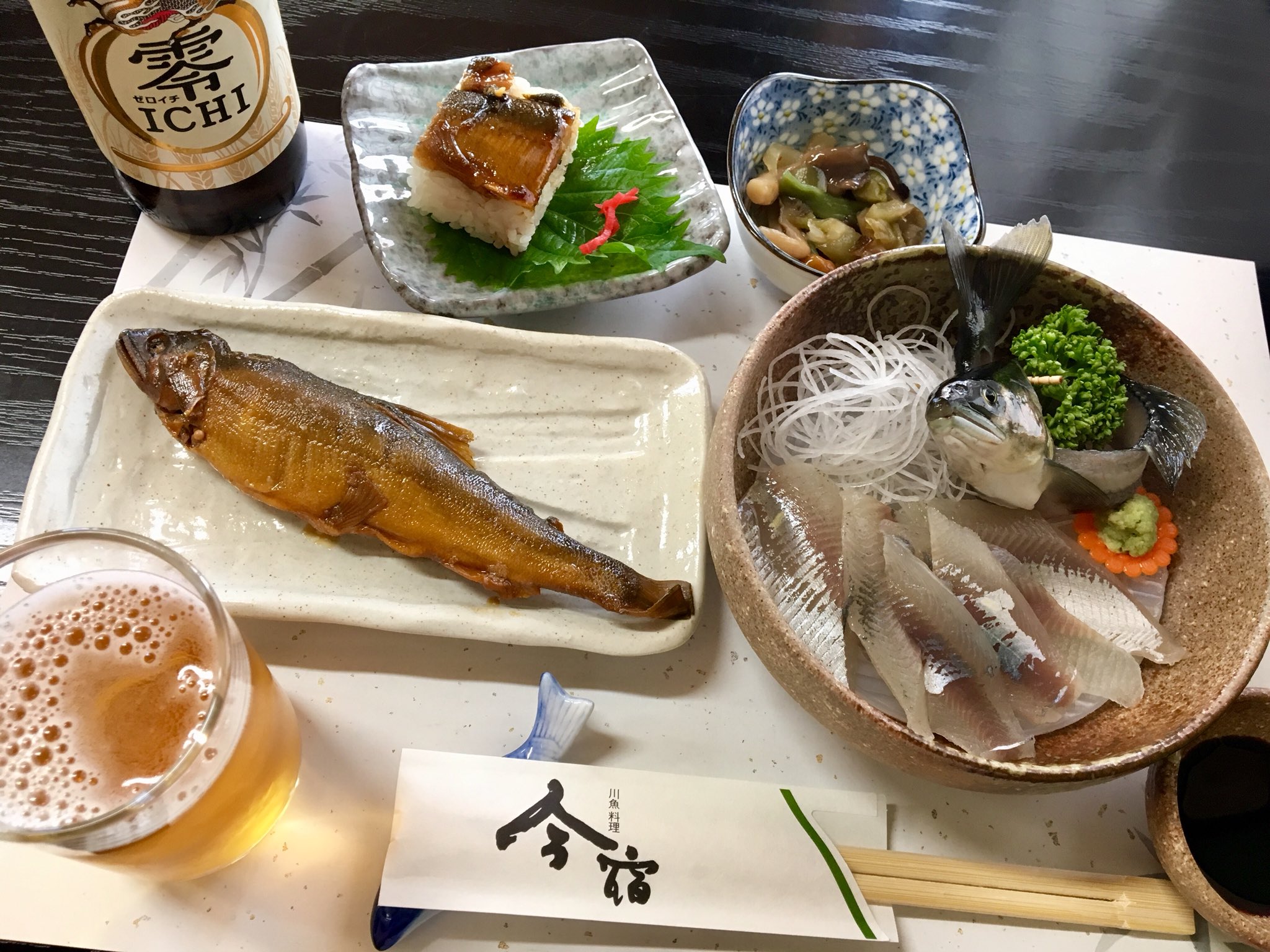 たたた On Twitter 川魚料理 今宿 さん ソフトピア近く 地元の方の熱烈お勧めで入店 鮎のコース料理 刺身 甘露煮 塩焼き フライ 魚田 締めの雑炊 なんて上品な味わい ふわりと香る風味 美味しい 幸せ お酒欲しい 都合5匹分 の鮎を堪能 私も熱烈お勧め