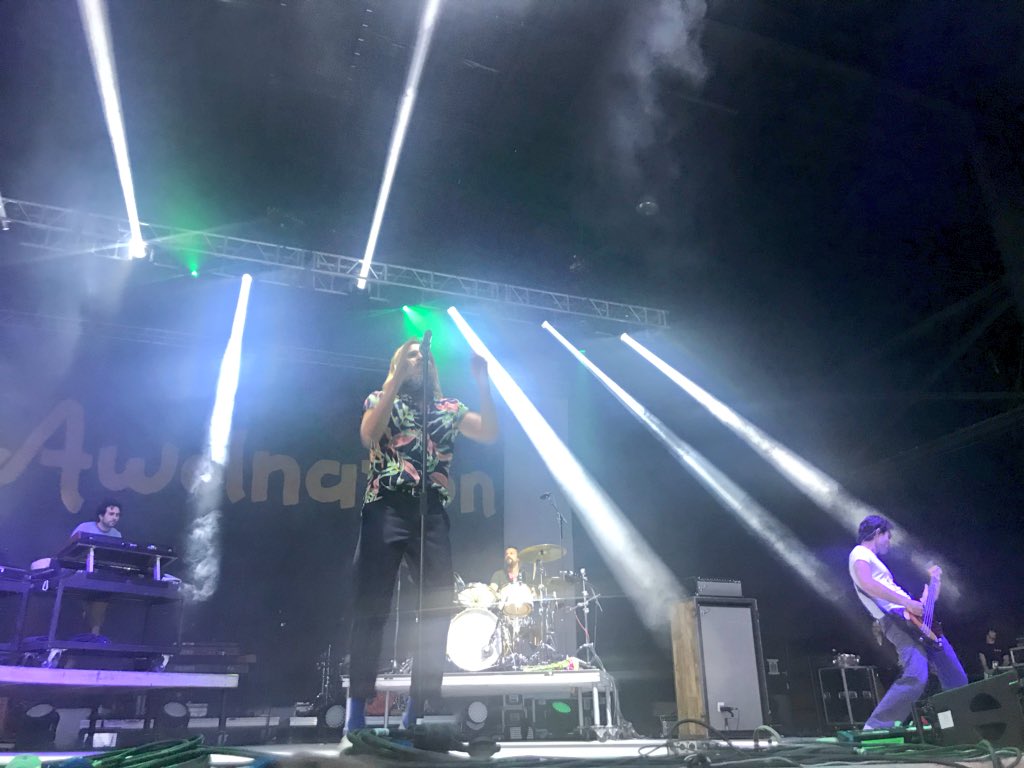 BuzzBeachBall's tweet photo. Welcome back, AWOLNATION. #buzzbeachball https://t.co/oby4zzUbYV