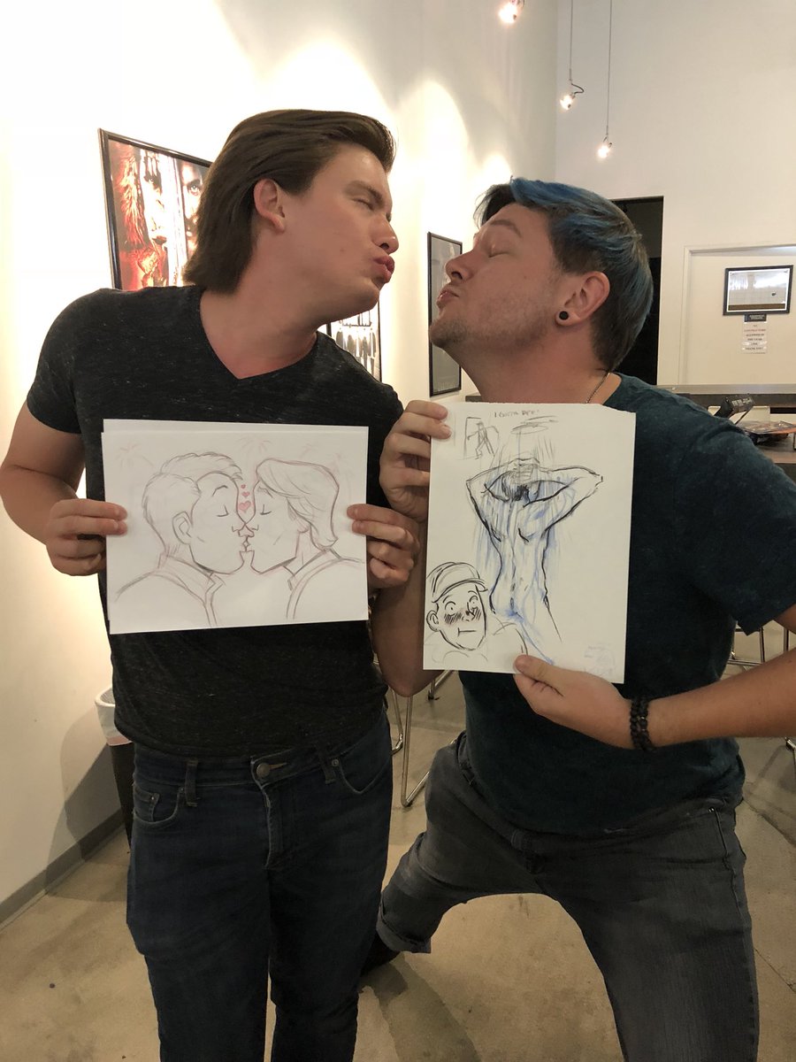 Xanderrific's tweet photo. VERY VERY IMPORTANT ART BY @avian_anderson on @GeekandSundry’s #FridayCon #WAFrontier #Bandashe https://t.co/vL1OcpWx33