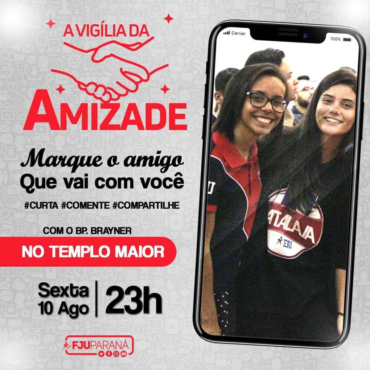 RulyaneR's tweet photo. Se prepara para maior vigília da amizade, Eu não perco por nada! Se eu fosse voce não ficaria de fora!!! 
#VigilíaDaAmisade 
#FjuParaná 
#FjuPontaGrossa https://t.co/pVqUt6X33y