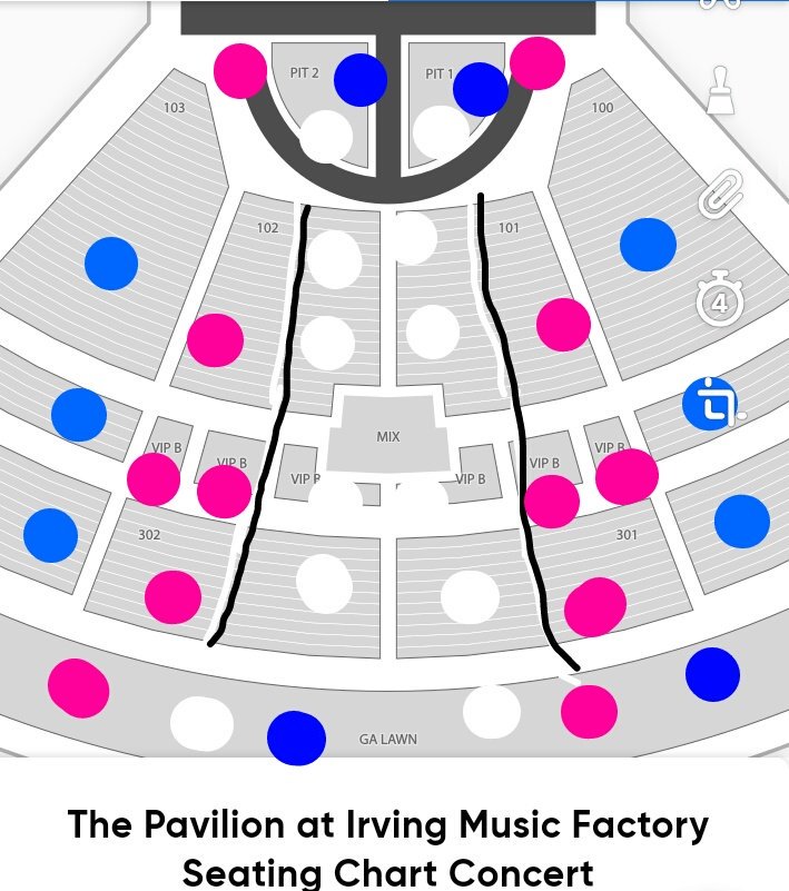 Irving Music Factory Seating Chart