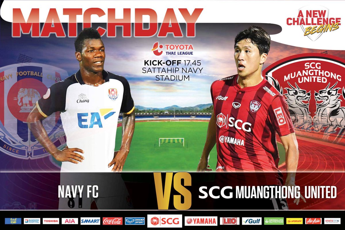 Muangthong United Fc Pa Twitter 1 2 Matchday Thai League 2018 Navy Fc Vs Scg Muangthong United ร วมเช ยร ภเลนผยà¸à¸‡ บ à¸à¹€à¸ บช ยเหน à¸à¸£à¸²à¸Šà¸™à¸²à¸§ ศ à¸à¸Ÿ ตบà¸à¸¥à¹‚ตโยต า ไทยล ภ2018 ประจำส ปà¸