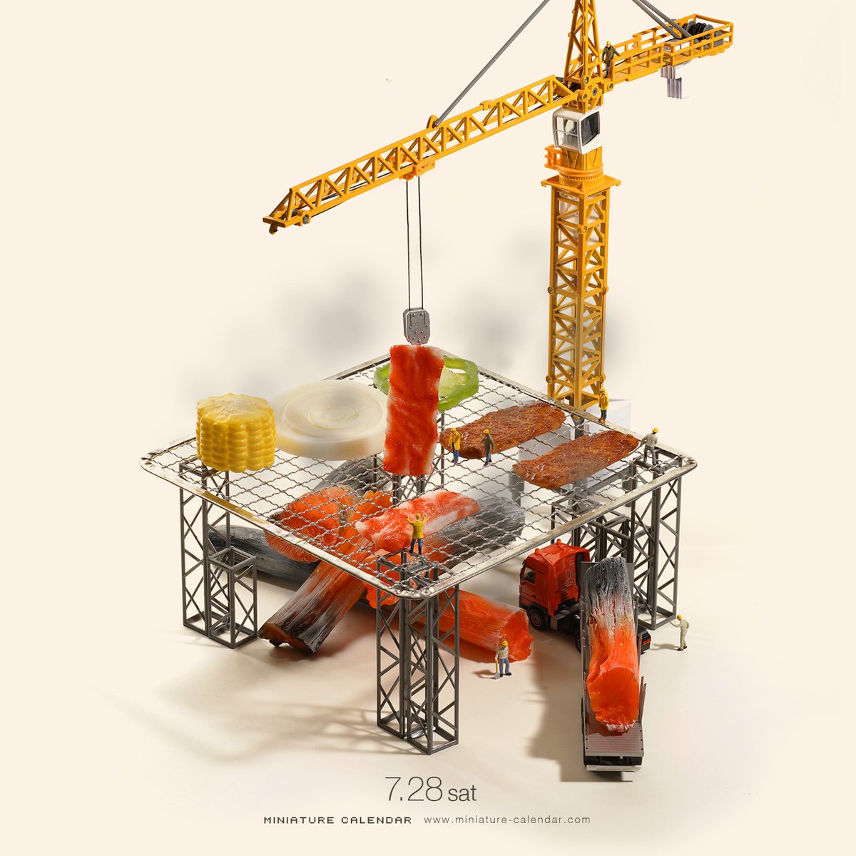no humans white background ground vehicle crane (machine) watermark simple background food  illustration images