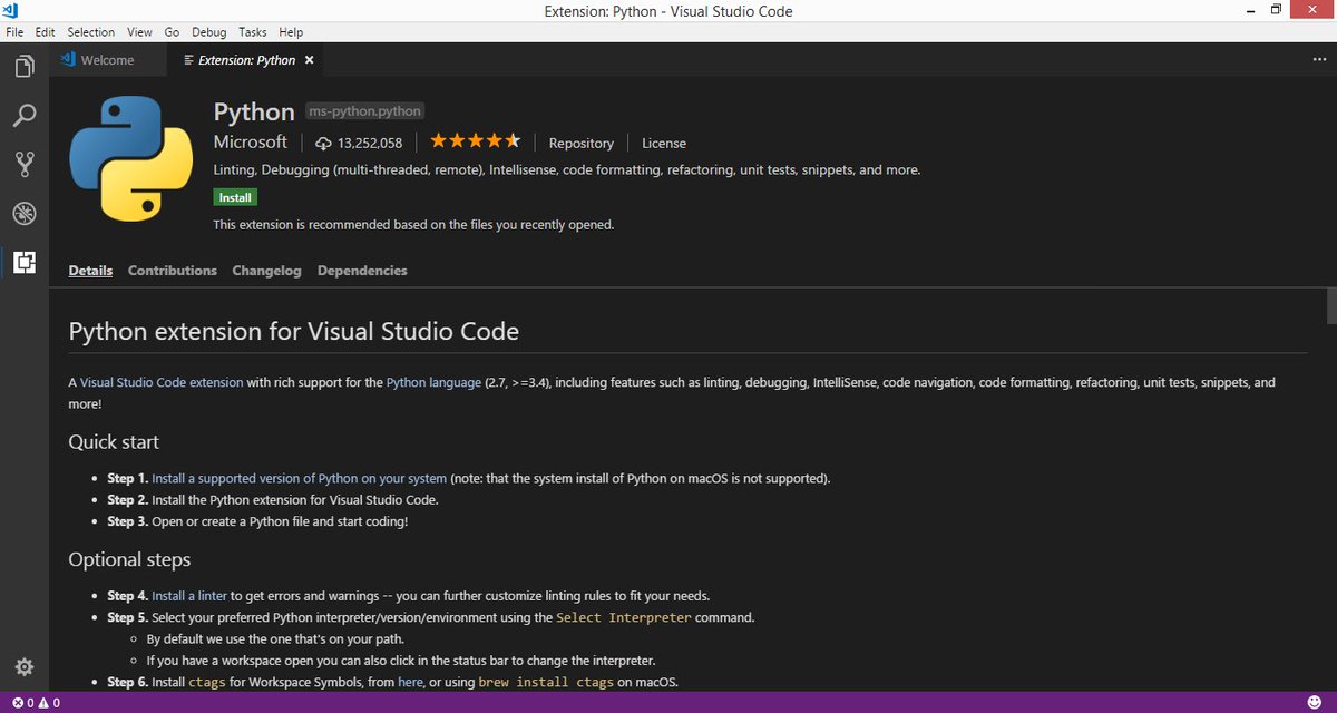 abhinav_Demkeys's tweet image. If you want to #code in Python with Intellisense (code-completion), Visual Studio Code has an official #Python extension. #Intellisense really helps! Not only does it help prevent mistakes. But also, you learn about options you didn&apos;t know you had. #infosec #vscode #programming