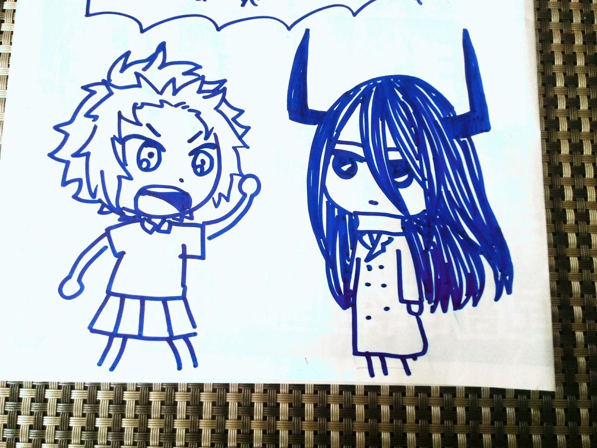 つるつるな紙のチラシの裏に太い油性ペンで落書きするのがすごく楽しいからおすすめ
(EDの私服丑さんうろ覚えで描いたら誰かわからんくなって反省) 