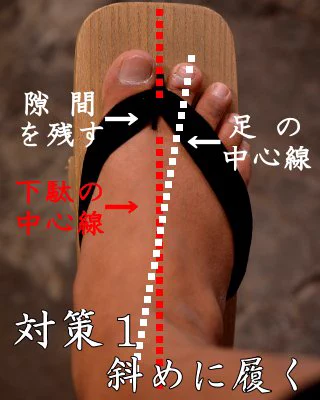 お祭り前にチェック！！　下駄の花緒のズレを直すテクニックがこれだ！！！