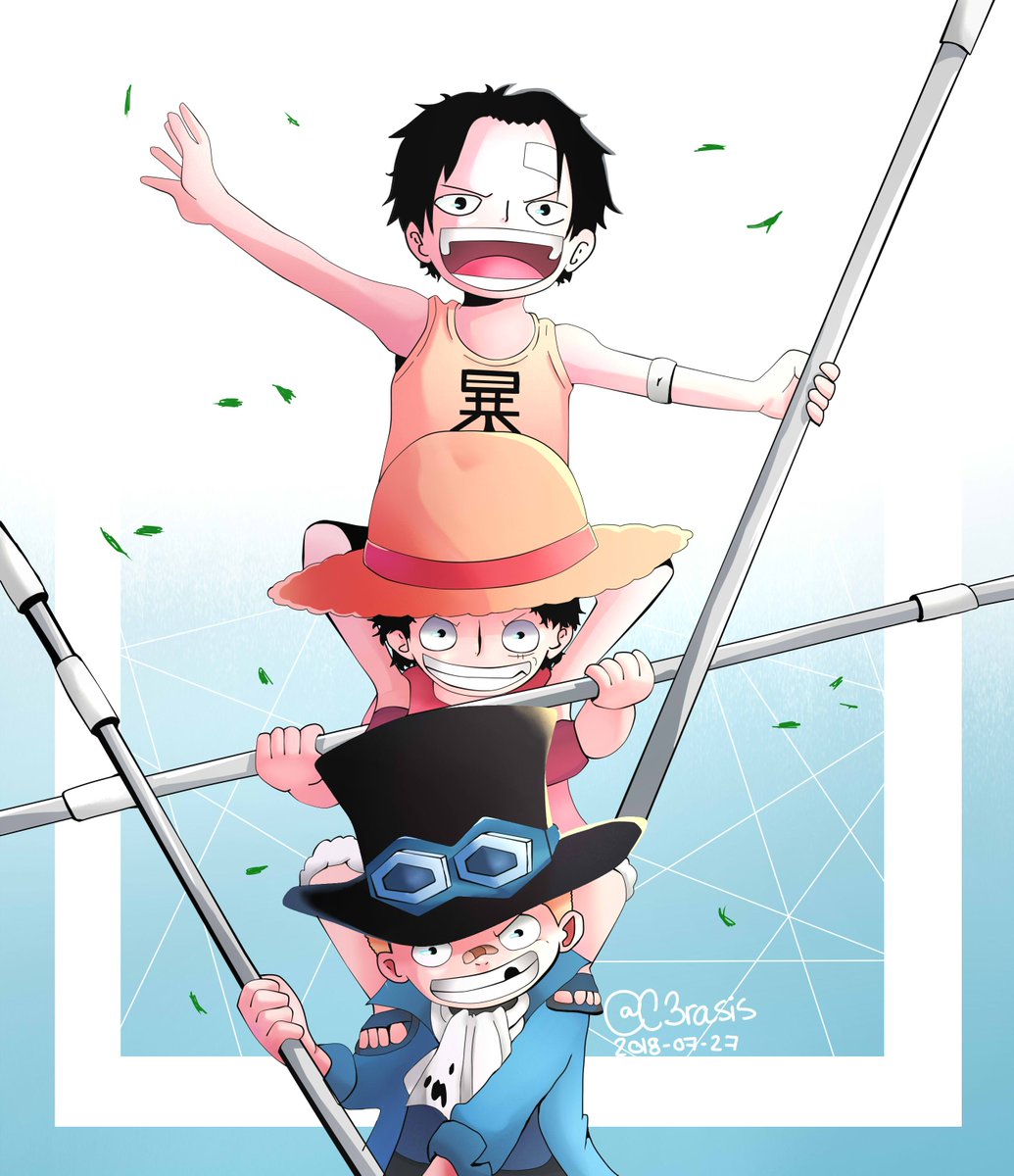 𝓜𝓪𝓻𝔂𝓵𝓸𝓾 Fanart Termine The First Monster Trio Je Met L Image De Reference De Ce Moment Fanart Onepiece Manga Luffy Sabo Ace T Co 6yzxx0wsx9