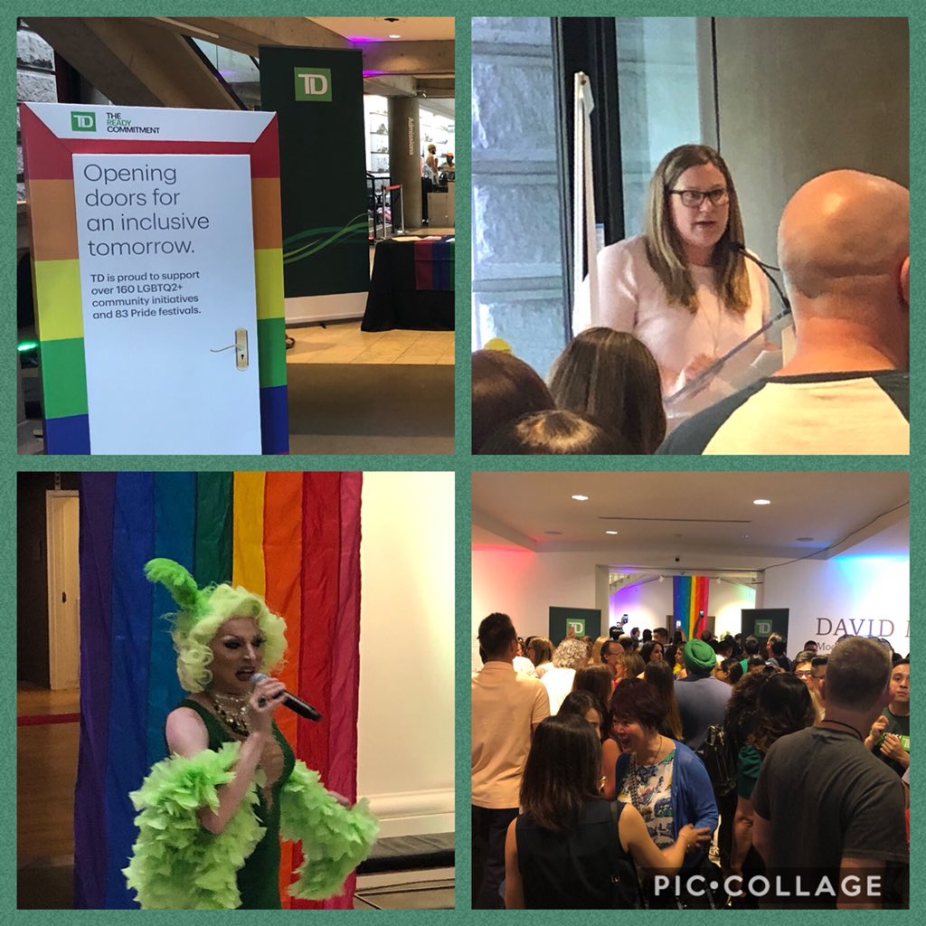 Celebrating Pride Month with colleagues, friends and families. I’m ready to open doors to a more inclusive tomorrow. You? ❤️🧡💛💚💙💜#ReadyCommitment #ForeverProud  @MauroManzi_TD @lisapaley2