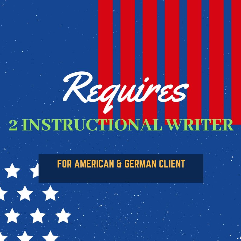 Williamsbrdmg's tweet photo. WBM requires 2 #Instructionalwriters for #German &amp; #American Client, who has a good knowledge of #Engineering as well as Re-Engineering domain.
#Vacancy https://t.co/4psLIpLiI4