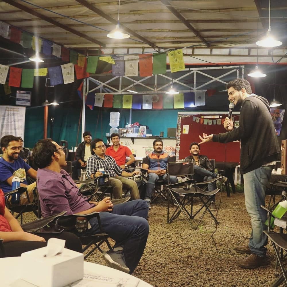 talent_trails's tweet photo. Some moments from our THREE editions of Stand Up Comedy Open Mics in July 2018 at Leafy Trails Cafe, Kothrud and Captain Parbat Cafe, Baner. https://t.co/9uP3a69n6z
