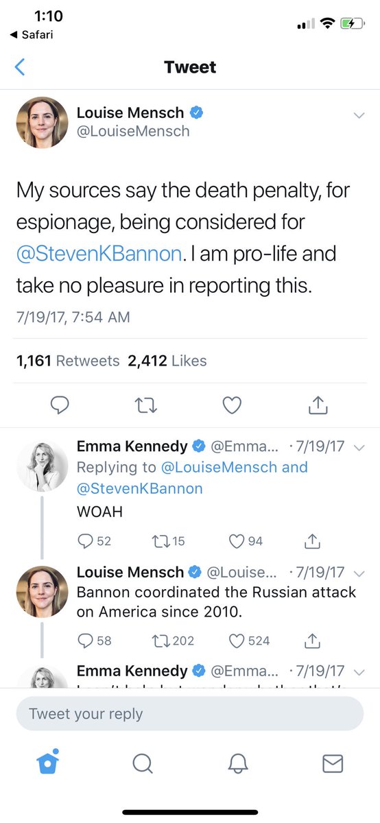 Louise Mensch on Twitter: &quot;Cc @brianstelter. No amount of graceless snark will change the fact ...