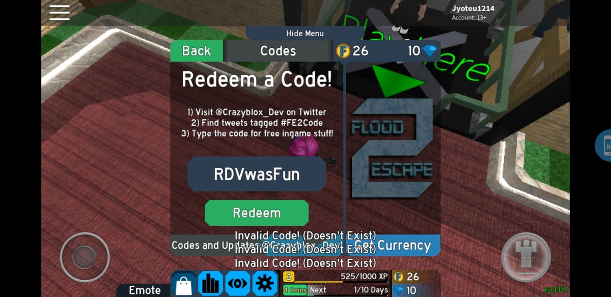 Fe2code Hashtag On Twitter - flood escape 2 roblox flood roblox game codes