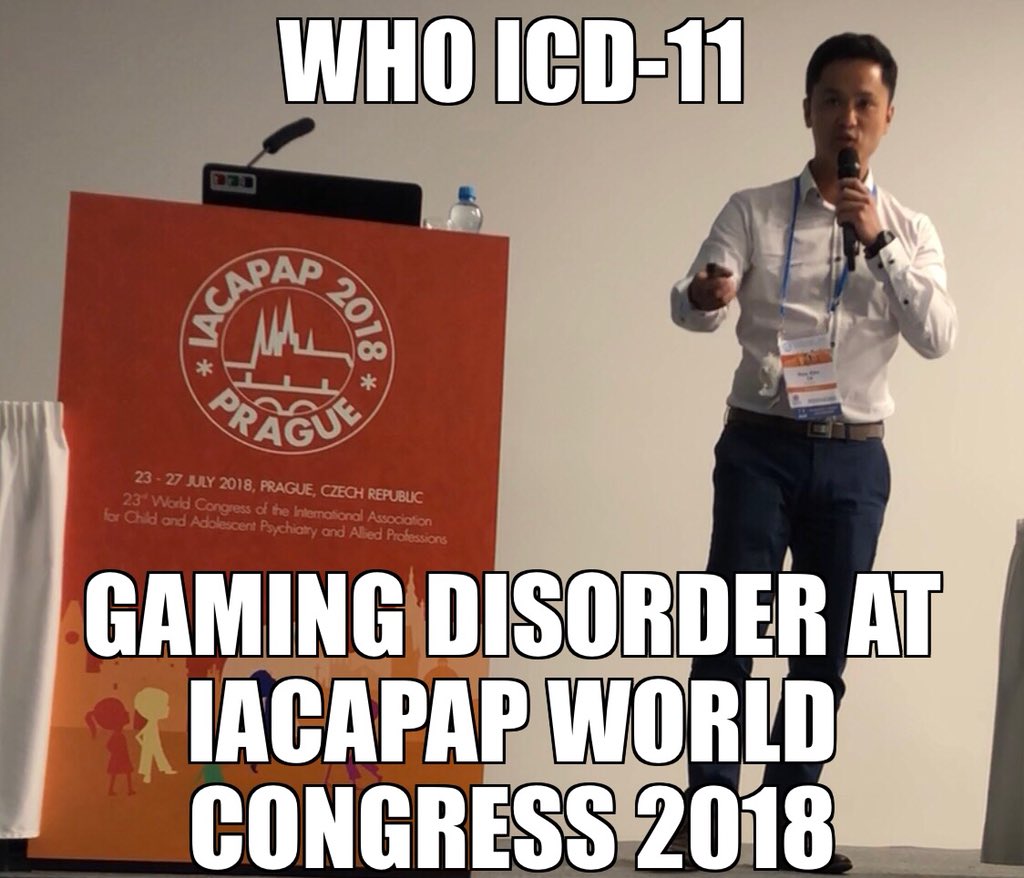 cgiclinic's tweet photo. Dr Le speaking @iacapap #iacapap18 world congress on @WHO @WHOICD11 #gamingdisorder #prague @RANZCP https://t.co/nPgF28aO0e