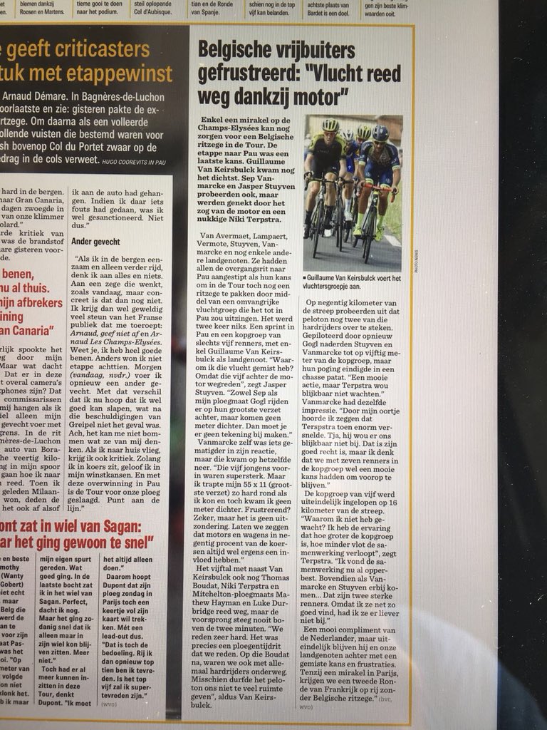 Van Keirsbulck tweet media