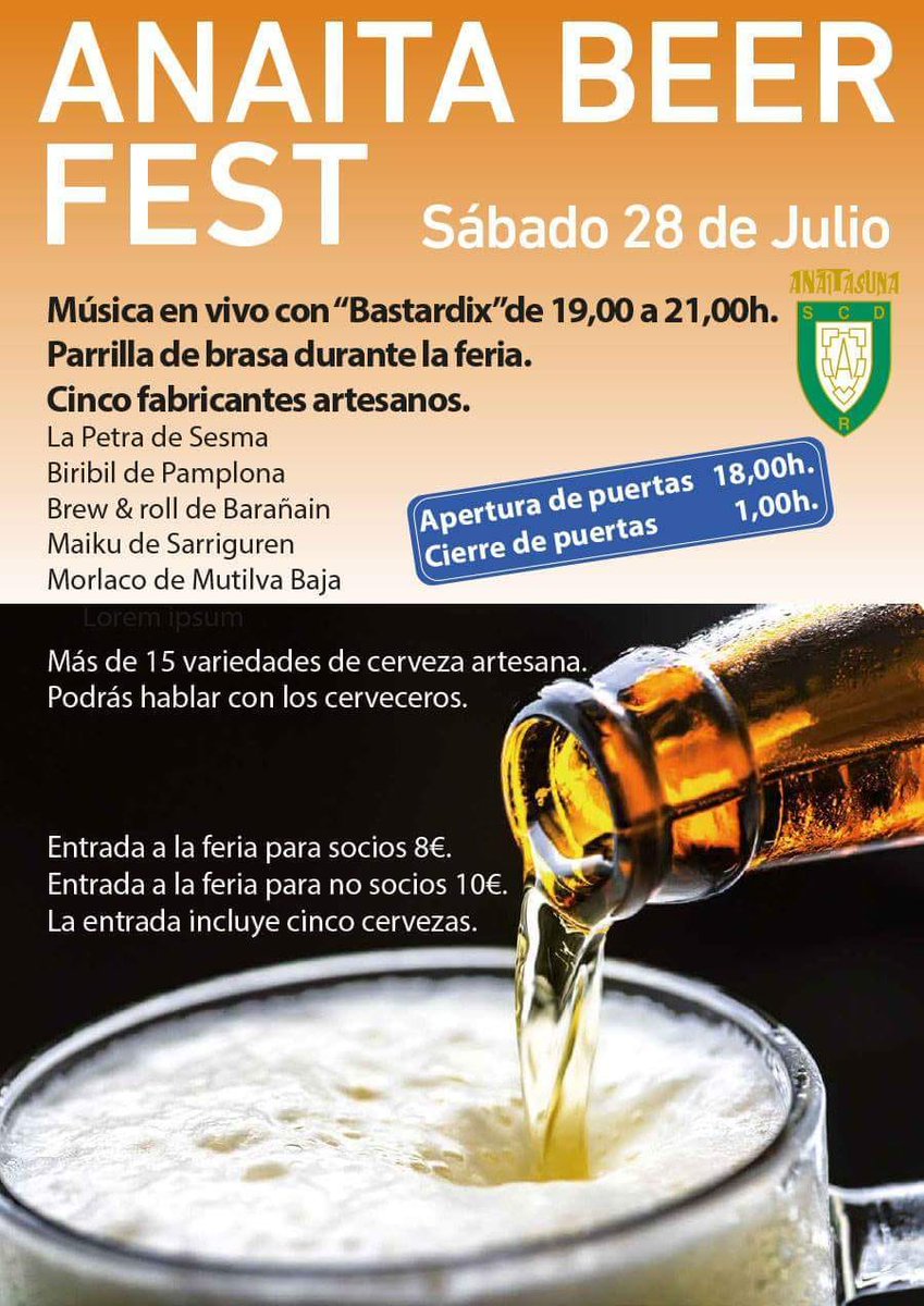 BastardixTaldea's tweet photo. Muy agusto dando caña en Soraluze y en Ororbia.
Hoy tocaremos en Anaitasuna, animaos!!!☠🍀 https://t.co/CKXhs1HpFr