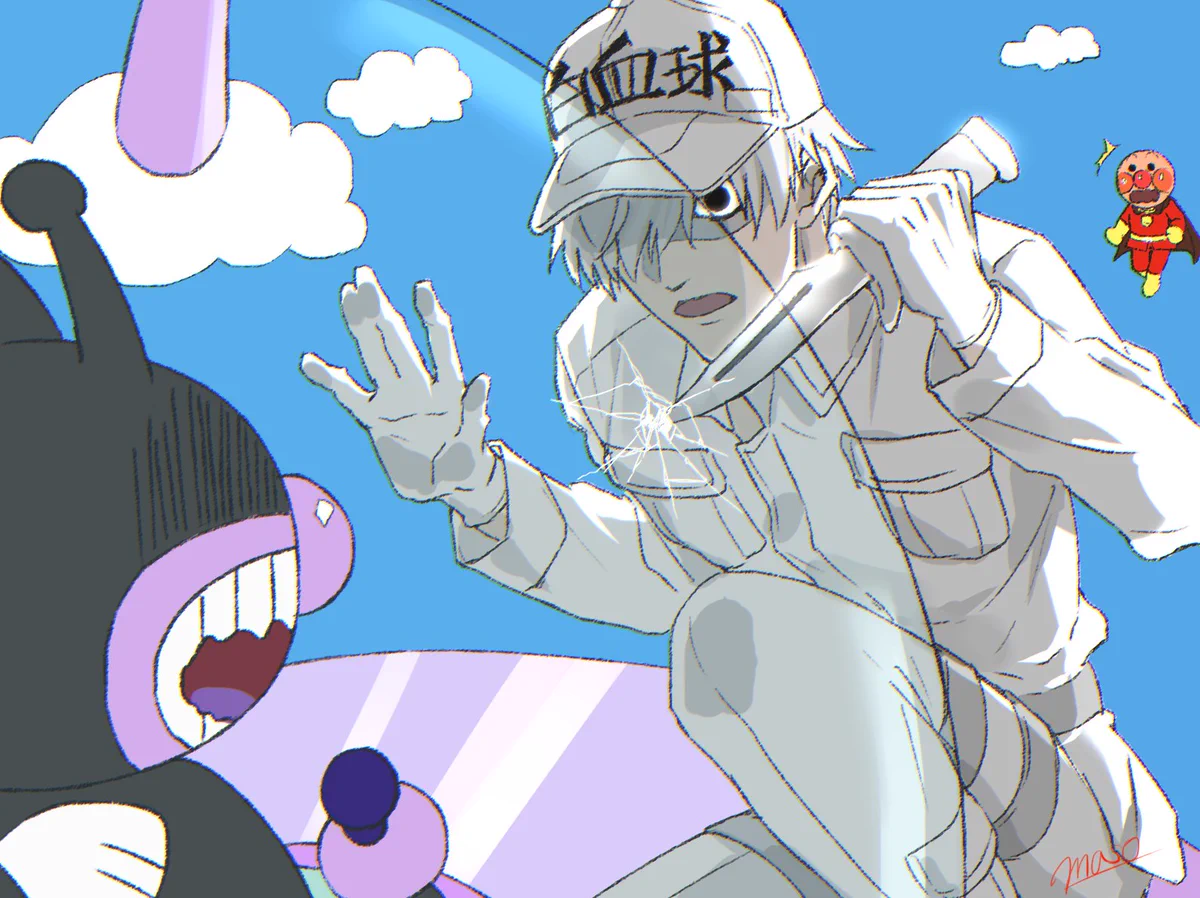 １番共演しちゃだめなやつ？ｗｗばいきんまんと白血球ｗｗｗ