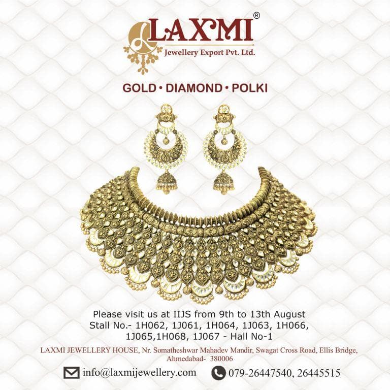 Gold Necklace Laxmi Jewellery Export Private Limited Traditional