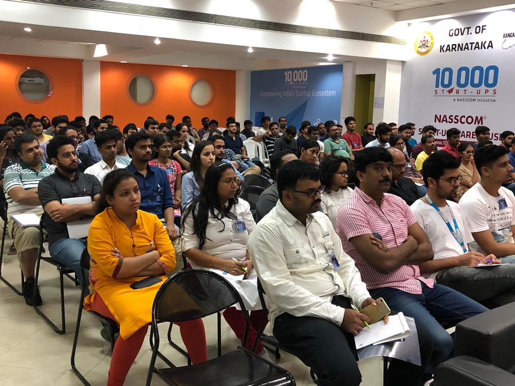 A room full of enthusiastic, passionate and energetic participants at the #NIPPBlockchainChallenge2018. 2 action-packed days in store.