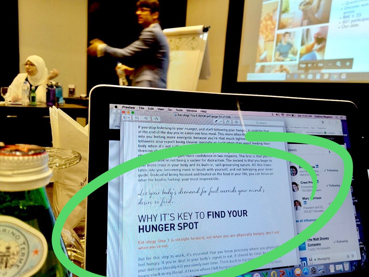 #DrOudi spins this Eat-ology #Workshop in full speed! ‘If you don’t make the decision to eat based on a biological call, your reasoning will be made by the wrong department!” #Eatology @droudiinspired #ATM #dubai <a href="/LeMeridienDXB/">Le Meridien Dubai</a> ❤️