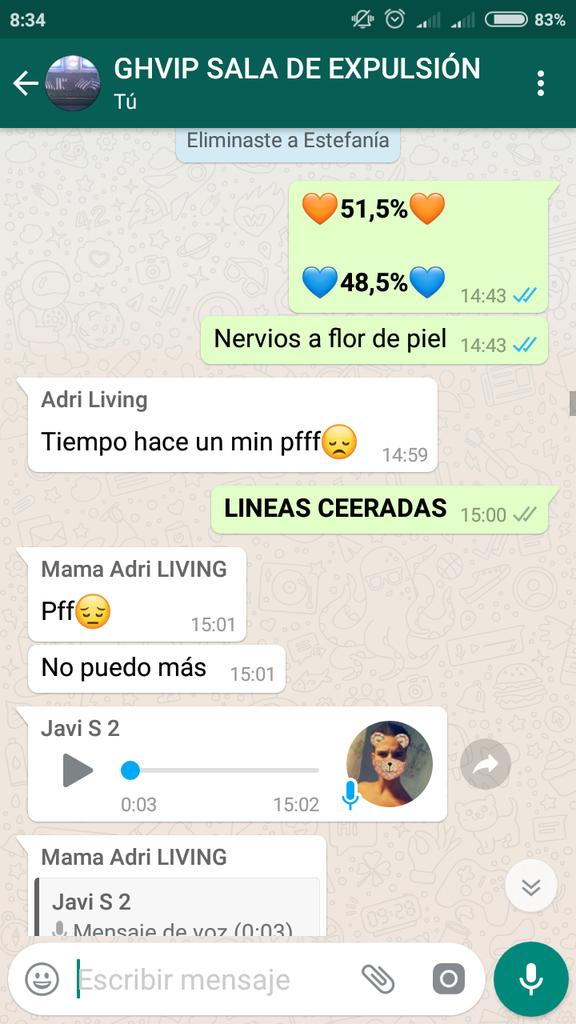 GHVIP2018's tweet photo. Estefanía y María, salvadas y un tenso duelo entre Javier y Adrián van a determinar quién es el primer eliminado de esta edición ... https://t.co/6SLbSuBCfC