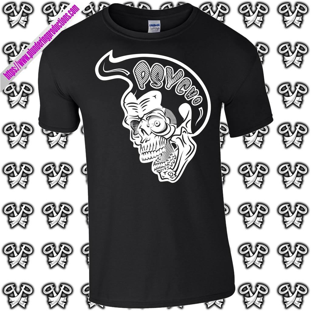 Plunder_Prods's tweet photo. 15% off all Psycho Skull design T-shirts and Vests. Offer ends Midnight 29/6/18 #Psychobilly #Punkobilly #Rockabilly #Horror #Skull #Tattoos https://t.co/6qDv0wkXBy https://t.co/8hNLgY9sun