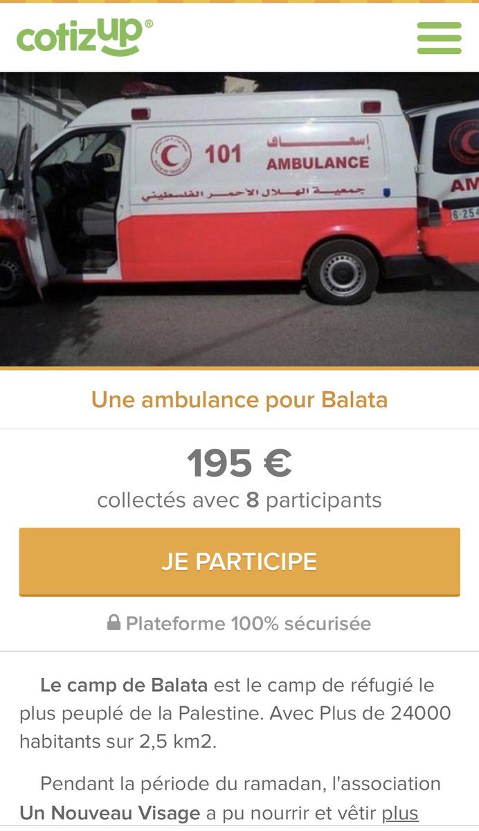 officielniro's tweet photo. Salam a tous

Comme promis voici notre nouveau projet d’aide humanitaire qui a pr but de financer une ambulance a l’un des camps les plus démunis de Palestine 🇵🇸

Je soutiens évidement #UnNouveauVisage et appel a votre solidarité.

Dieu nous le rendra.

https://t.co/NbNhGiTS1j https://t.co/BPMWtWkmrD