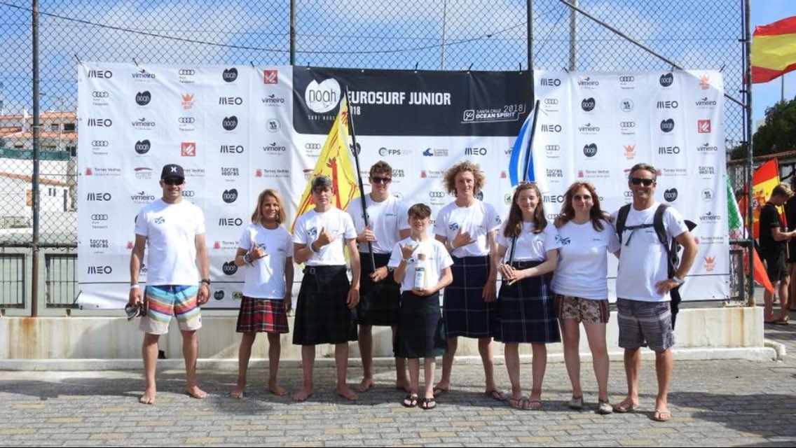 After 6 long, hot days of competing at the European junior surf championships in Santa Cruz - Portugal the team have been knocked out. Great effort, surfing and fun! Congratulations to everyone involved!