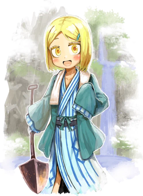 かわいいが過ぎて描いた。バニヤンは何を着ても可愛い説あるで… 