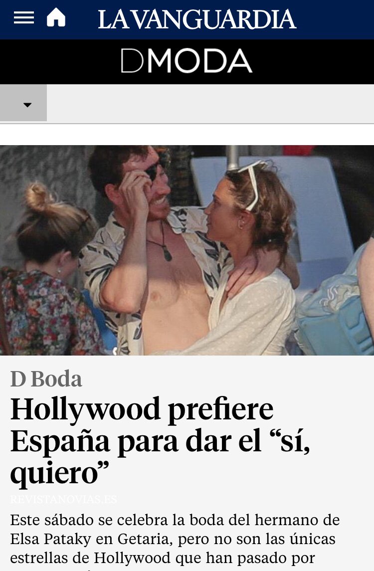 revistanovias_'s tweet photo. #DBODA 👰🏻 Nuevo artículo en @LaVanguardia: Hollywood prefiere España para dar el “sí, quiero” 👉 https://t.co/8Laj8gmY7A https://t.co/xbxWEXrsMG