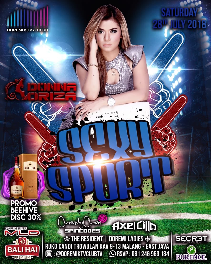 Sexy Sport tonight with Donna Oriza at Doremi KTV &amp; Club Malang