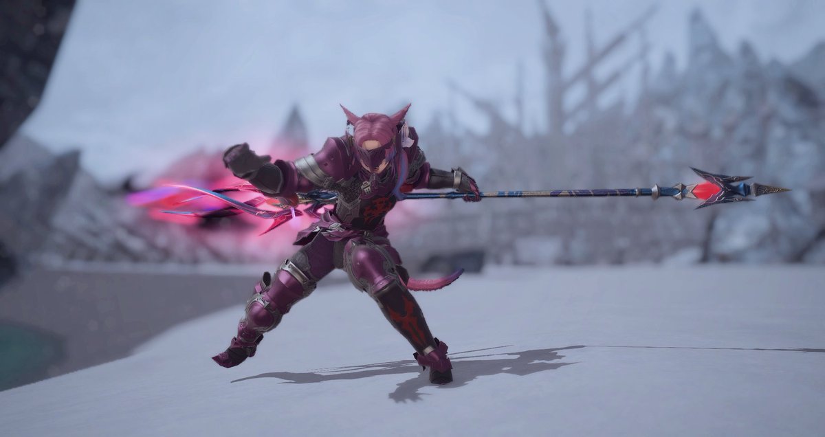 BurlyChocobo's tweet photo. I have loved the darklight set for DRG since I first leveled DRG way back in Realm Reborn, I love that I've finally got a nice glam to go with it, also learned some new things in gpose trying to get the right angles on those aerial poses! https://t.co/rOLuR5OJfq