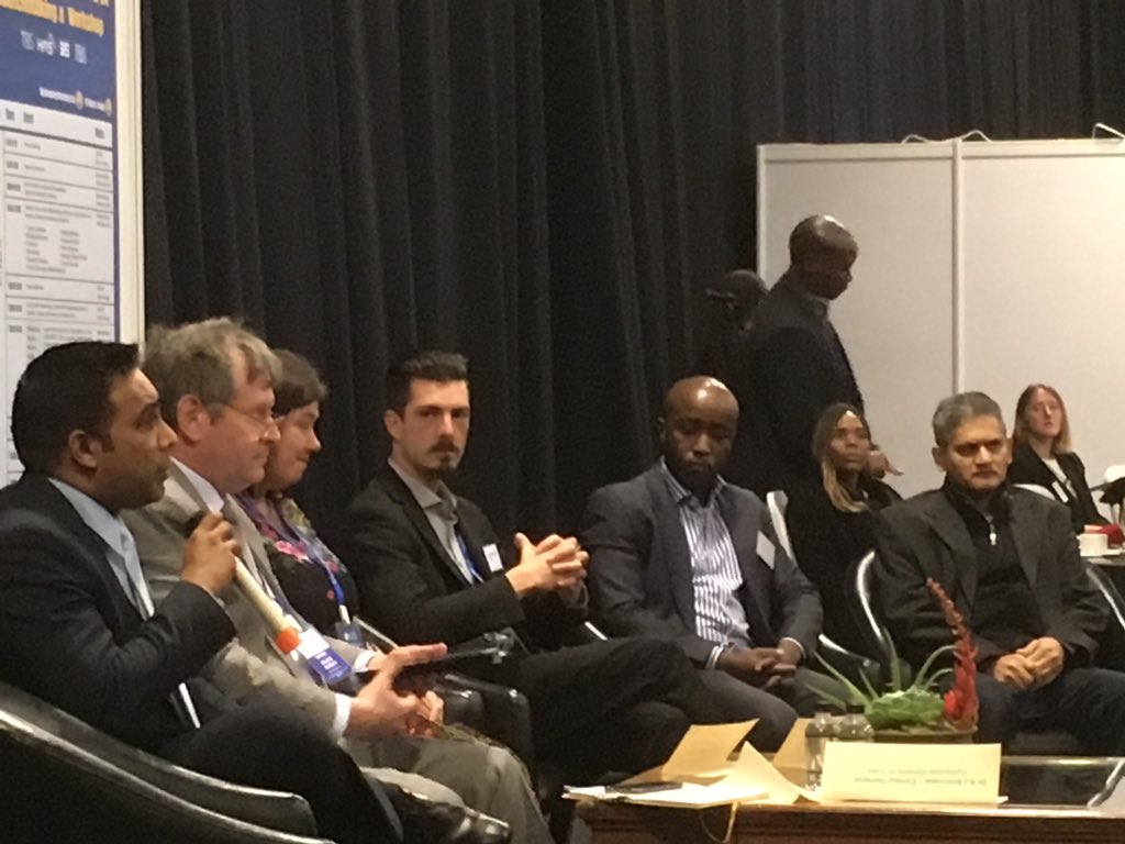 #Globaltradeshow #BRICSbusinessbreakfast #yunushoosen Q&A panel discussion at Global Trade Show of South Africa at Gallagher convention centre Midrand