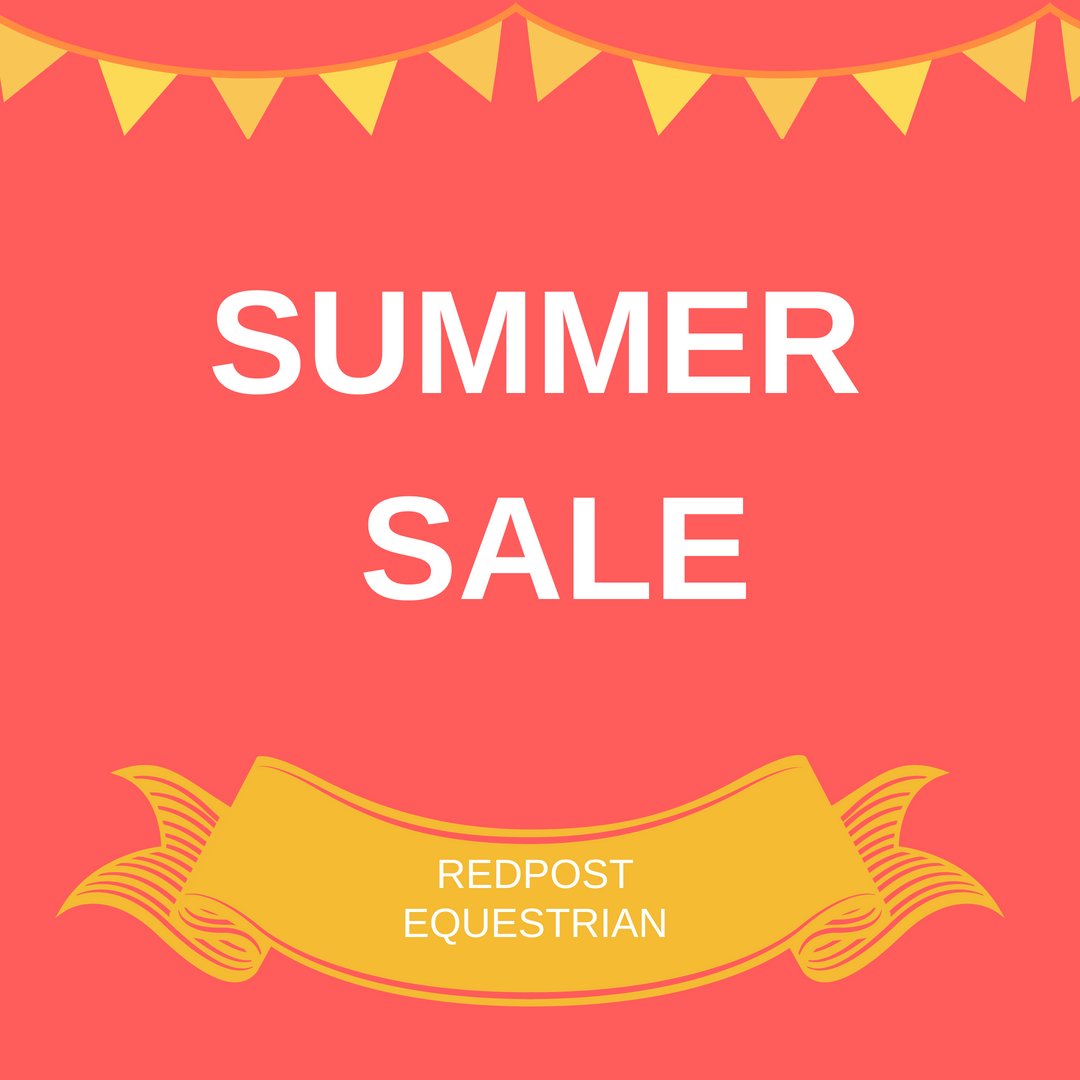 Head over to our Summer Sale and get some great offers on riding wear, clothing and horse rugs! 
Find out more here >>> redpostequestrian.co.uk/summer-sale/