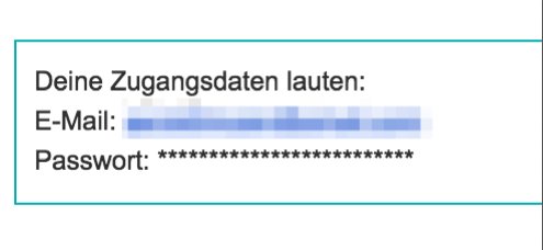 Das ist sehr sinnvoll, das Passwort als Sternchen in der Bestätigungsmail zu verschicken. <a href="/nudrei/">nu3_de</a> #irony #bestux #ux #uxfail #mail #Security