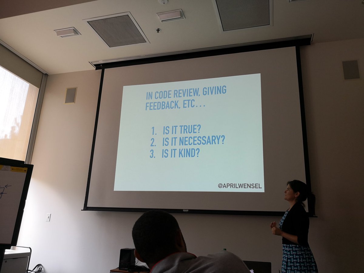 nachaos's tweet photo. Interesting concepts and ideas learned today at "Working with humans: emotional intelligence for empowered developers" by @aprilwensel at the #NodeSummit workshops https://t.co/wm3GT6rjVs