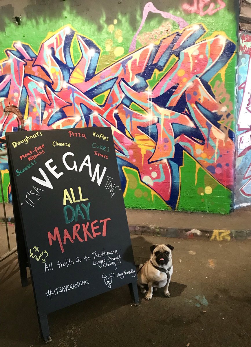 verucasalt_vs's tweet photo. Morning walk #graffiti style &amp; another #vegan market today!! #nomnom #food #foodblogger #plantbased #veganfood #CrueltyFree #dogfriendly #whatsontoday #London https://t.co/7TD4Lgmhrp