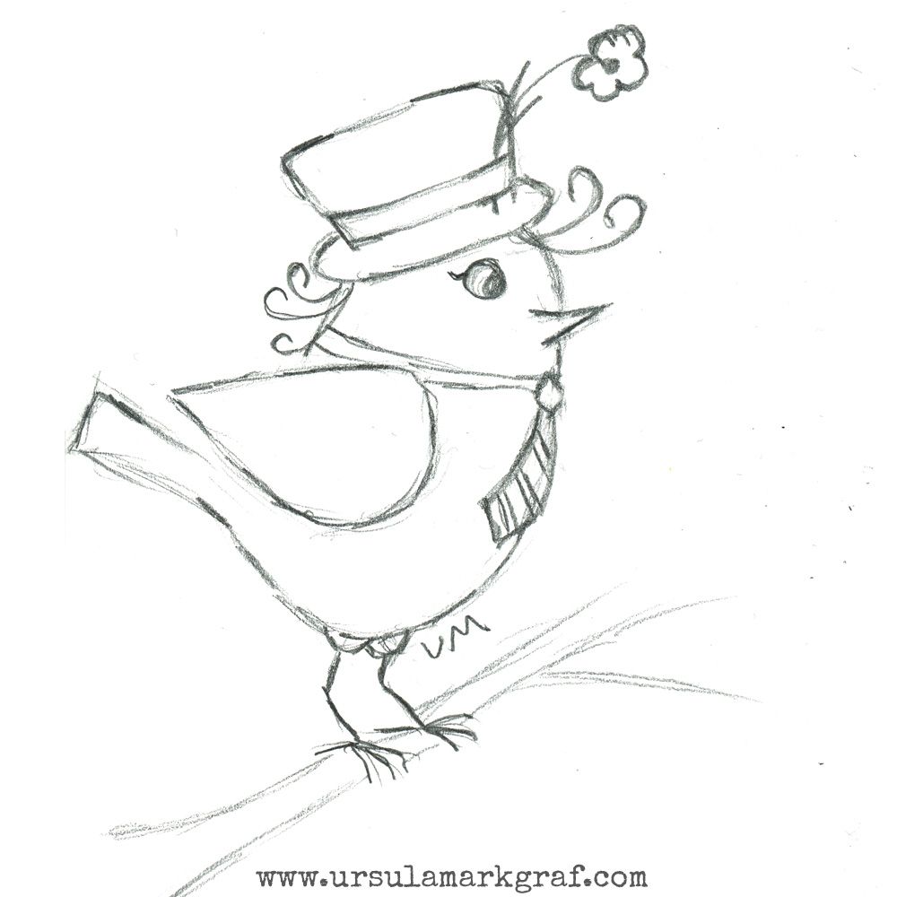 UrsulaMarkgraf's tweet photo. Vogel mit Zylinderhut ... <3 Was meinst du wie er wohl heißt?

Birdie with top hat ... <3 What do you think what his name is?

#ursulamarkgraf #asketchaday #sketchbook #skizzenbuch #skizze #sketch #bird #vogel #illustration #havingfun #ilovepencil #ichliebebleistift #creative https://t.co/VvWJCuEq8t