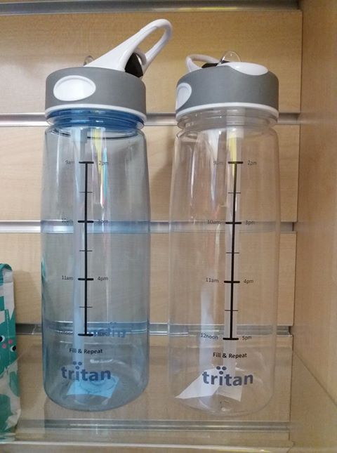 Keep #hydrated in this #heatwave with these #water #bottles from <a href="/WTSchoolwear/">William Turner</a> available in store now. The guide on the front is excellent for helping you to remember to drink enough water throughout the day! 💧🥤