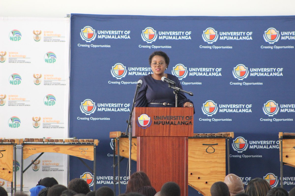 NSW_SA's tweet photo. Minister of Science and Technology, Ms M Kubayi-Ngubane,  officially launches National Science Week. An initiative that aims to encourage and expose learners on careers in the science and technology industry. #NSW2018 https://t.co/O0szFuJXcD