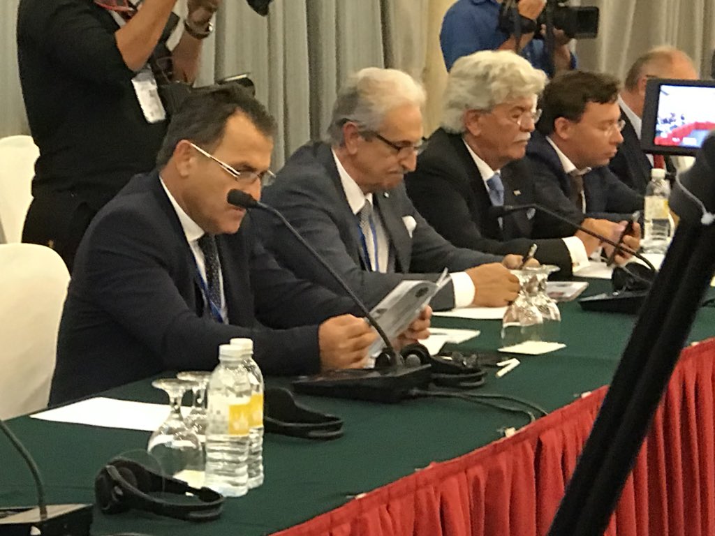 Rogues gallery of “international observers” meet #Cambodia NEC today in Phnom Penh - representatives from #UKIP, Italian neo-fascists, MPs and hanger-ons fr Russia, Belarus, Kyrgyzstan, Serbia. Like the right-wing European “populists” mobilized a love-in for dictator Hun Sen