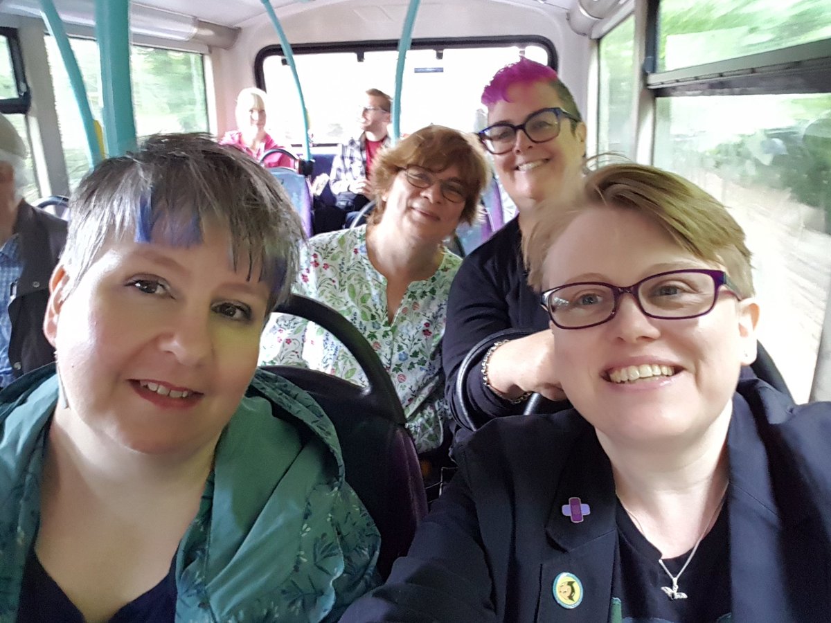 WIgoffic's tweet photo. All on the top deck. #fabricroadtrip https://t.co/tmU7mB8Fg0