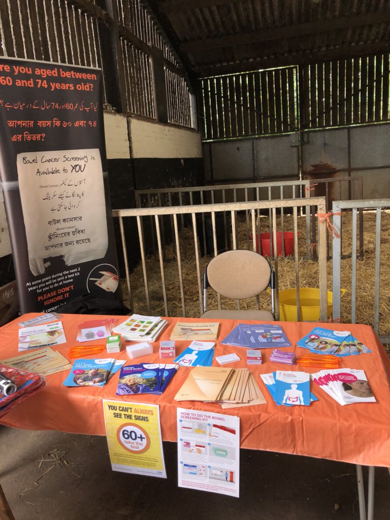 Bowel Cancer Screening are out and about promoting screening today come and join us at Sheldon Country Farm summer fate #sheldoncountryfarm #goodhopehospital #solihullhospital #heartlandshospital #bowelcancerUK