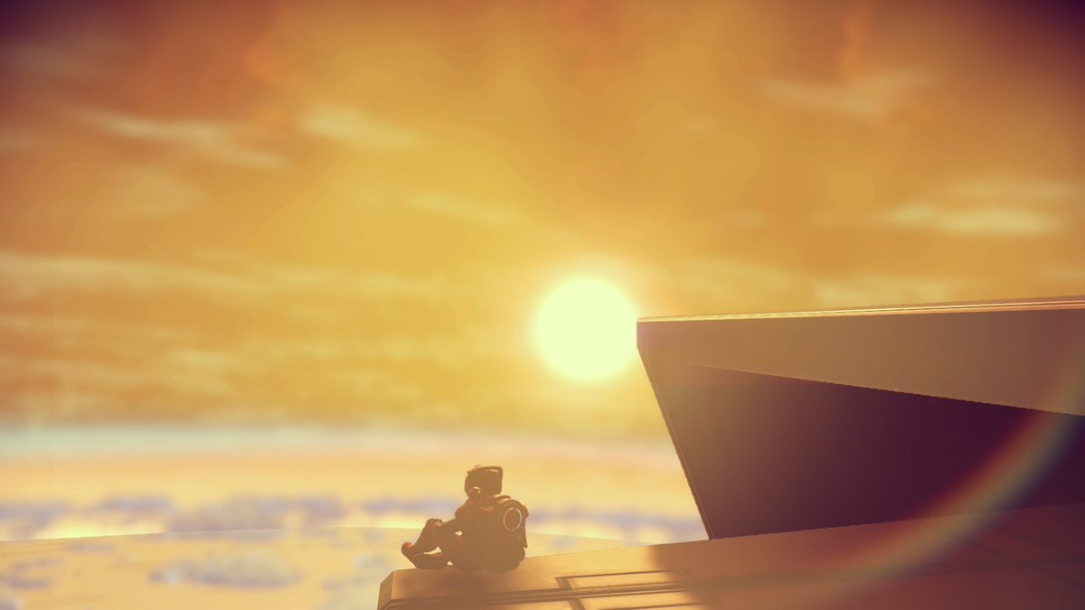 VIntergalactic's tweet photo. Hi I'm a veteran space explorer, in my free time I work as a sitting model for dramatic photo shoots. #NoMansSky @hellogames @NoMansSky https://t.co/xaWai75Ynm