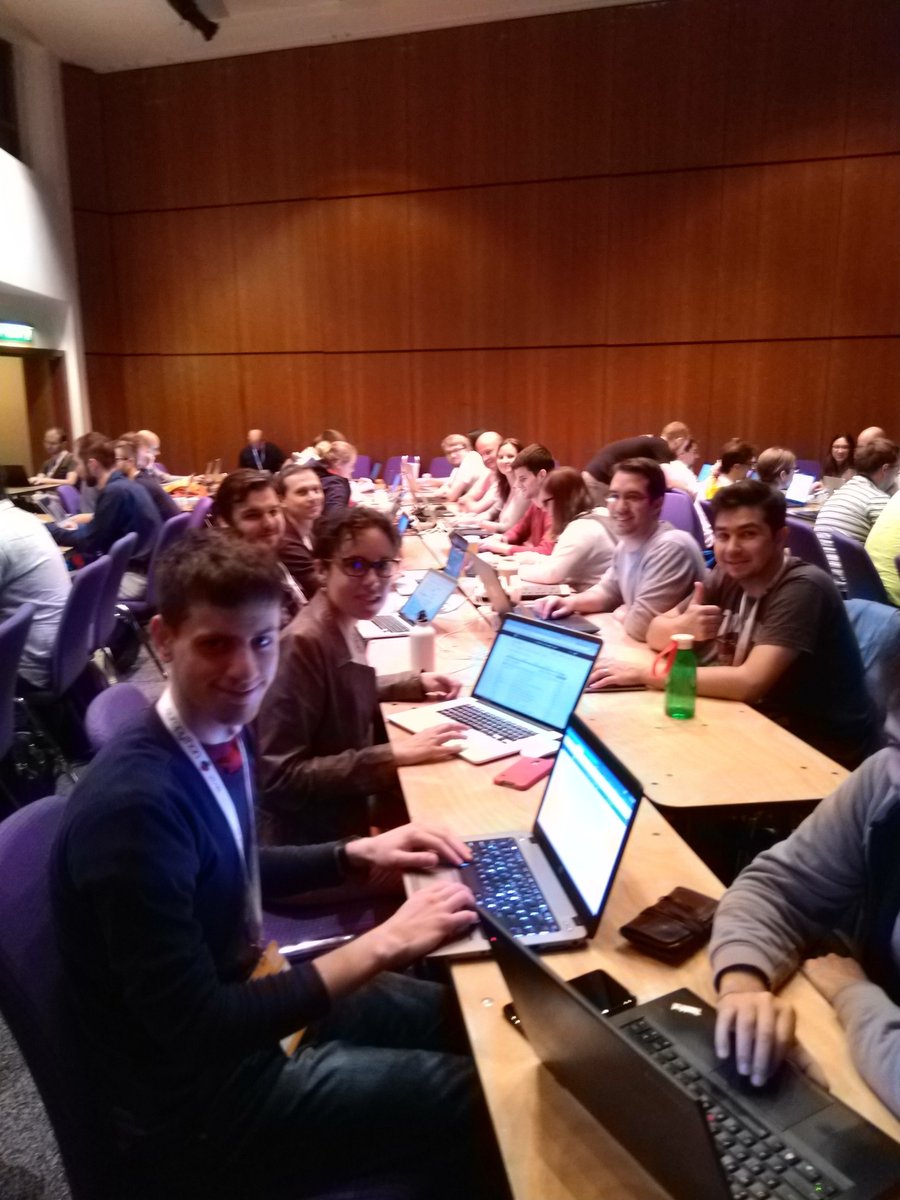 nlhkabu's tweet image. And we're sprinting! Lots of people at the @europython sprints working on improving Warehouse - the new Python Package Index! Join us in Tinto at the venue! #EuroPython2018 #python #pypi