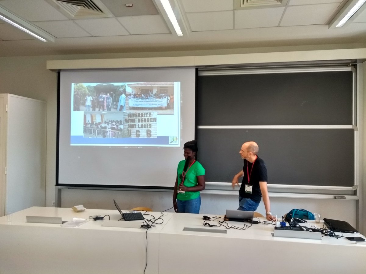 nicolas_chavent's tweet photo. @odette_aida presente au #sotm 6 ans d'activités d' @OpenStreetMapSn (#opendata création #training #plaidoyer #communication #networking #organisation communautaire) #map4sn #kebetu cc @sotm @ProjetEOF #LesLibresGeographes @OIFfrancophonie #Francophonie @ndongamadu @osmafrica https://t.co/vY2XPVSF9i