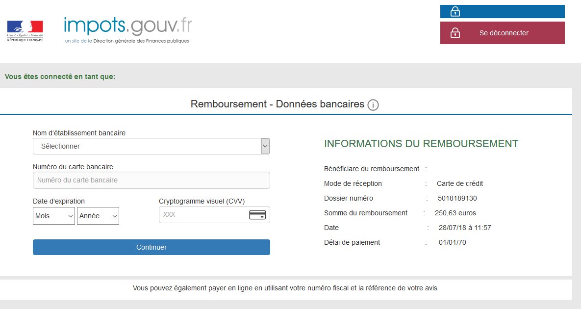 Non, ce site n'est pas une page des impôts (<a href="/dgfip_officiel/">Direction générale des Finances publiques</a>) pour vous rendre de l'argent !

Arnaque : revnuimpots.com
cc <a href="/zataz/">ZATAZ - "\o/"</a>