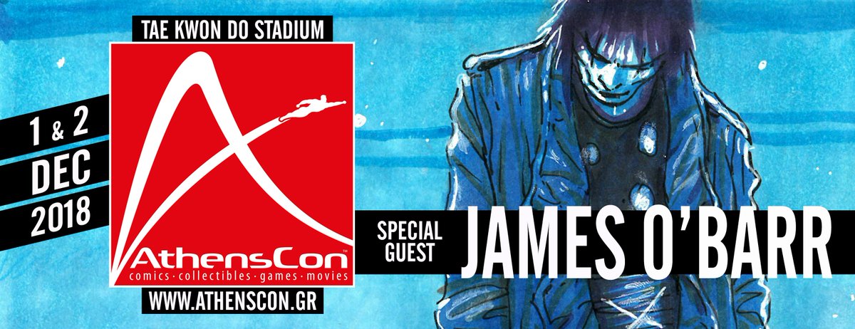 AthensCon's tweet photo. The awesomeness continues!!! James O'Barr is coming to AthensCon 2018! Creator of THE CROW!
#SpecialGuest #AthensCon2018 #ComicConvention #TheCrow #JamesOBarr https://t.co/ZvgtsMj29c